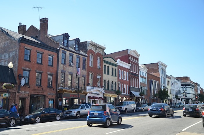 Georgetown's main drag: M Street